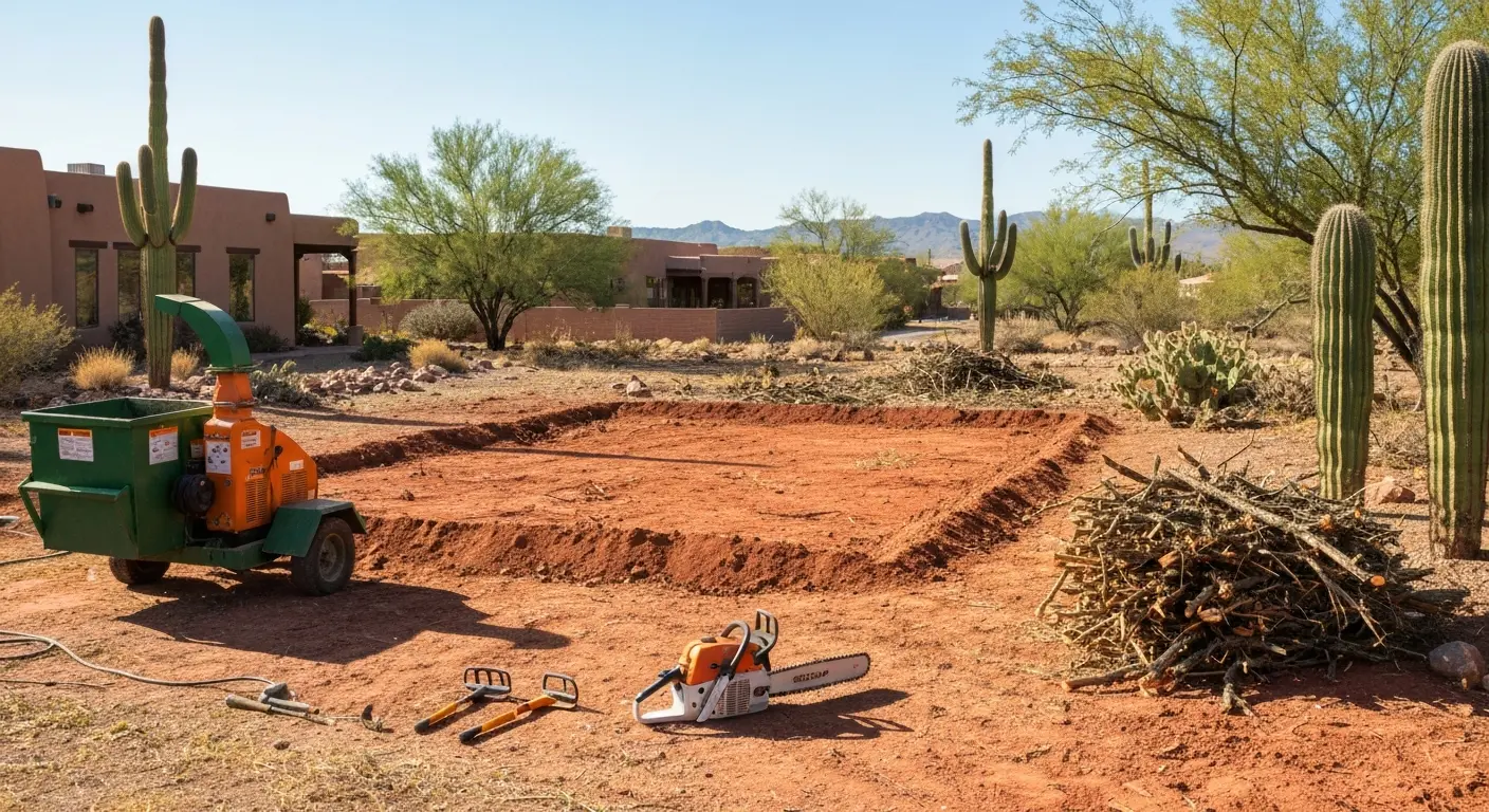 Tree removal and brush clearing
