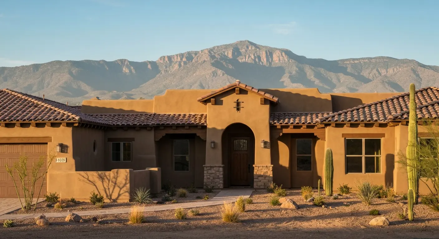 Custom home under construction