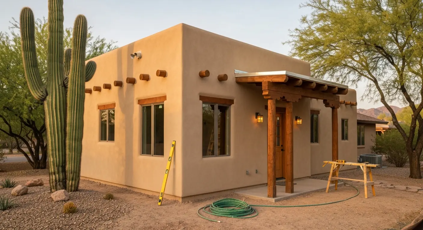 Detached casita construction in Tucson