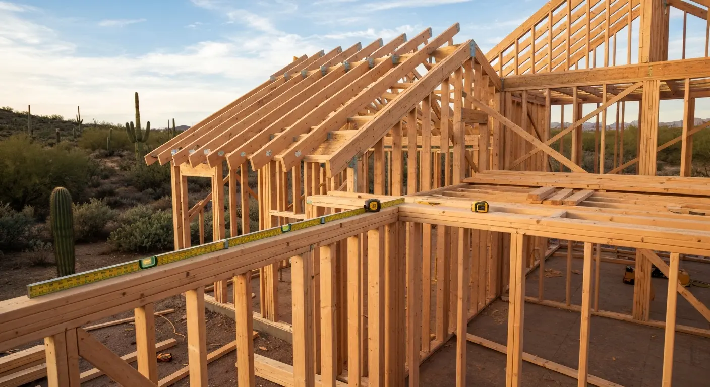 New home construction in Marana