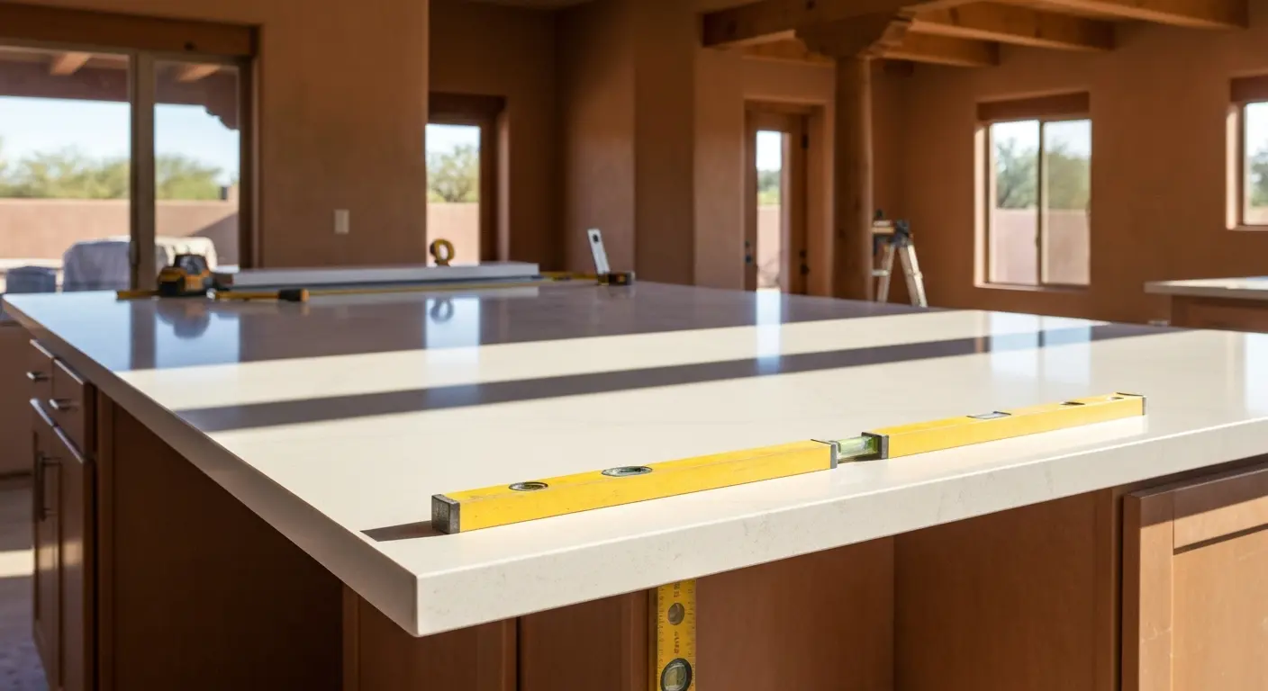 Kitchen island installation