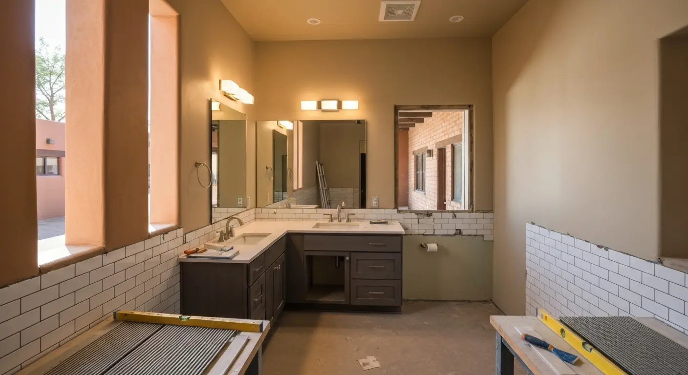 Commercial bathroom remodel