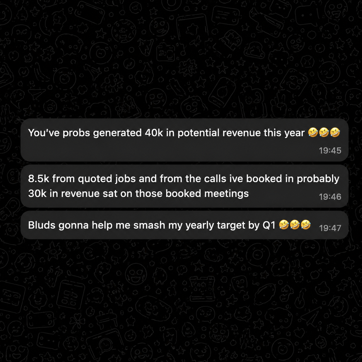 Taylor's BB yearly goals achieved by Q1