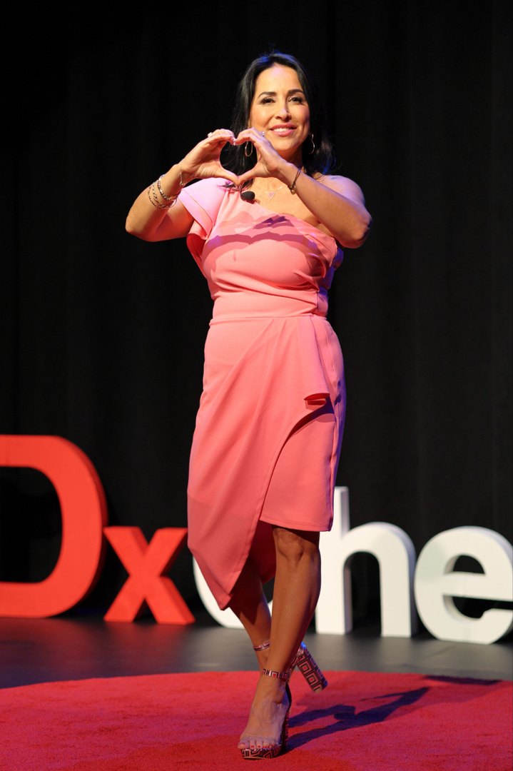 Dr. Etel Leit on the TEDx stage