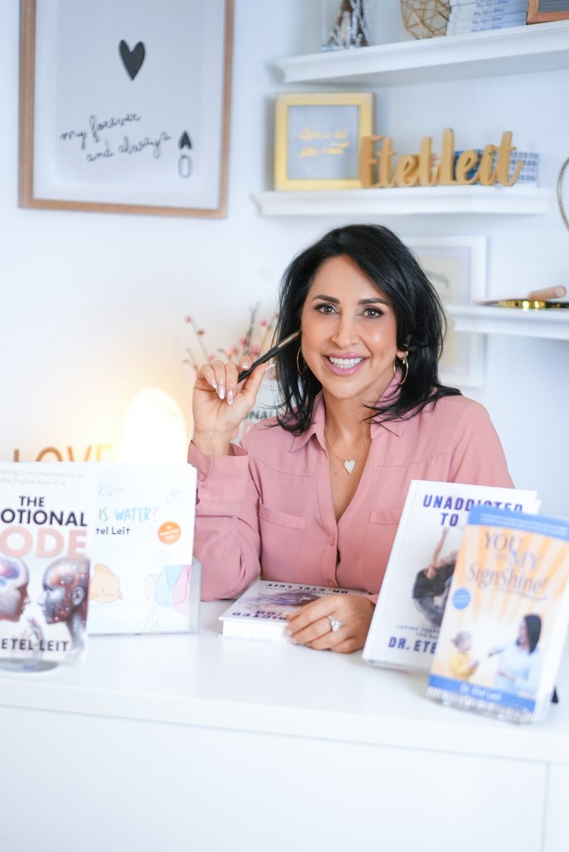 Dr. Etel Leit with her books