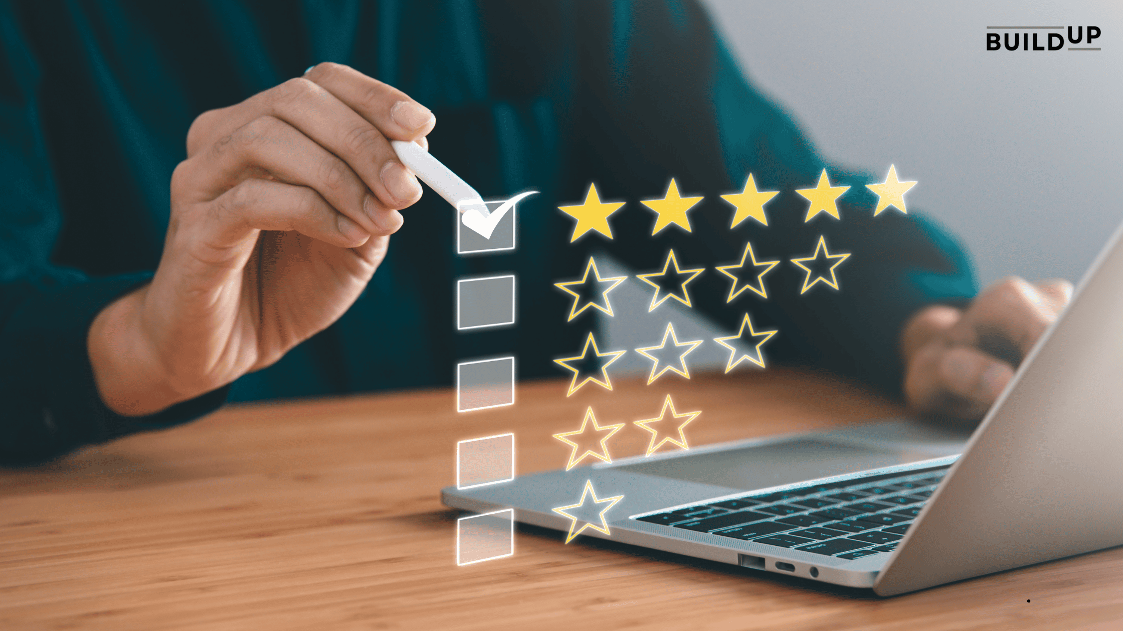Visual guide displaying effective methods to enhance customer reviews, focusing on achieving five-star ratings for online business owners.