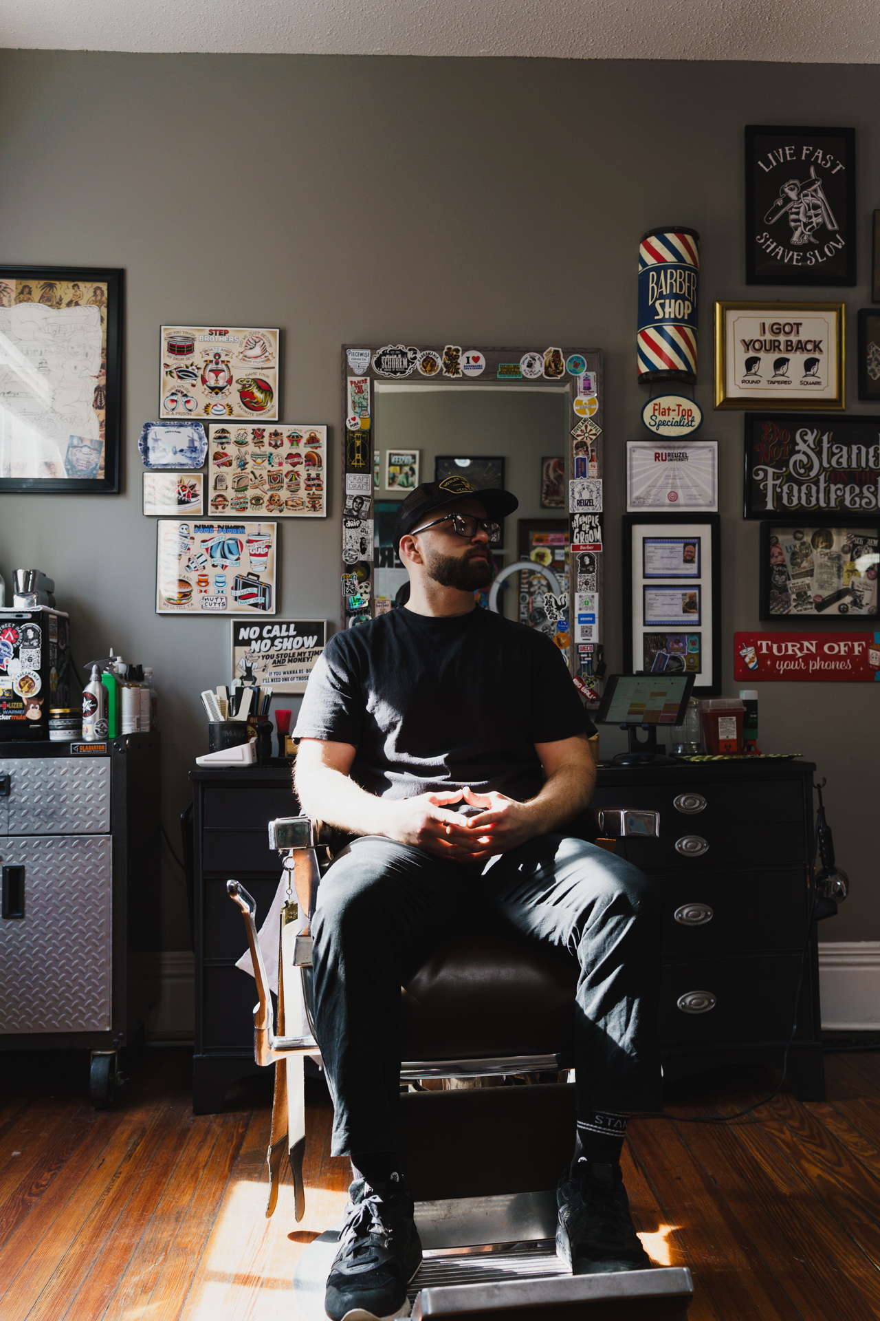 Devine St. Barbers portrait