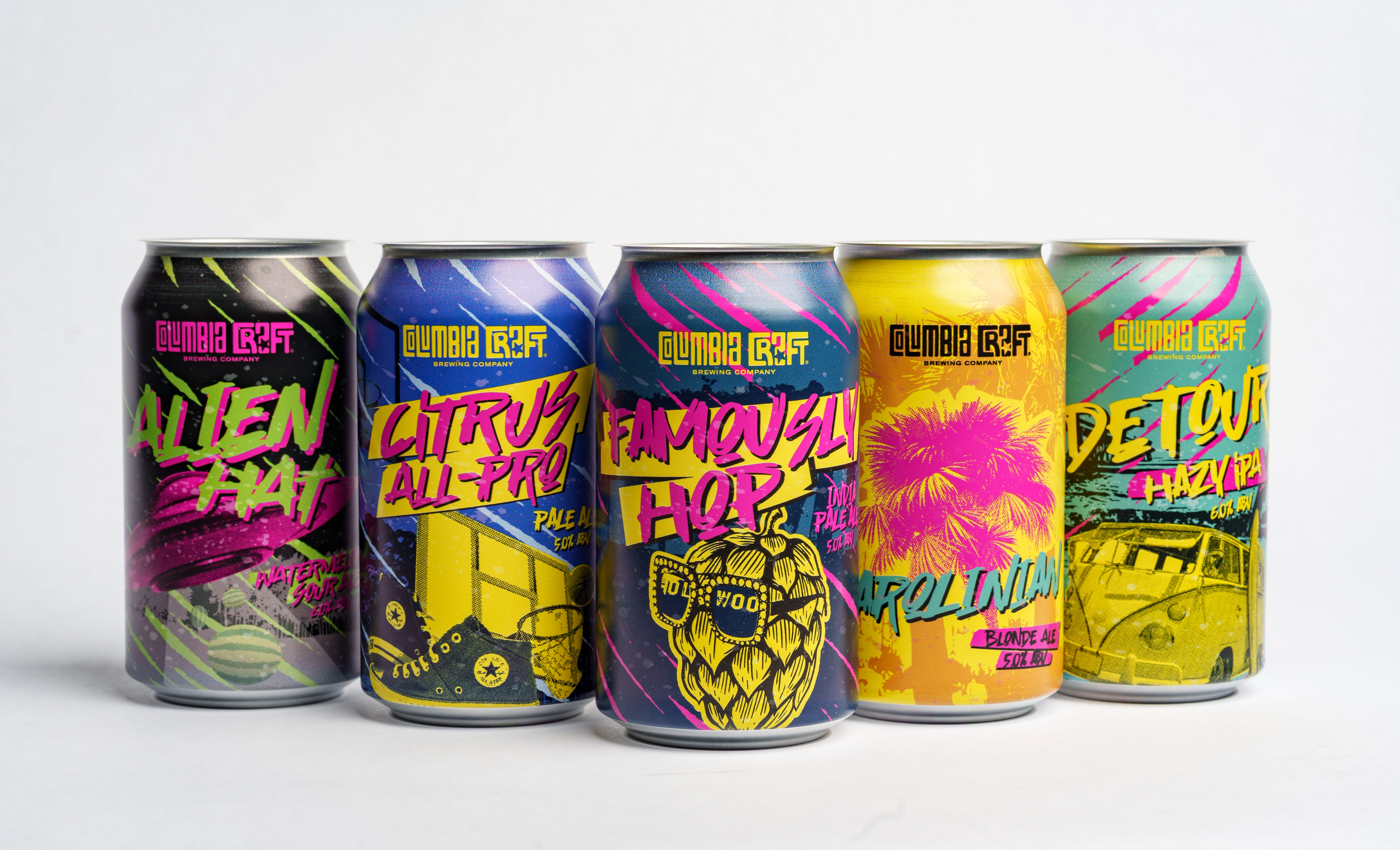 Columbia Craft beer lineup