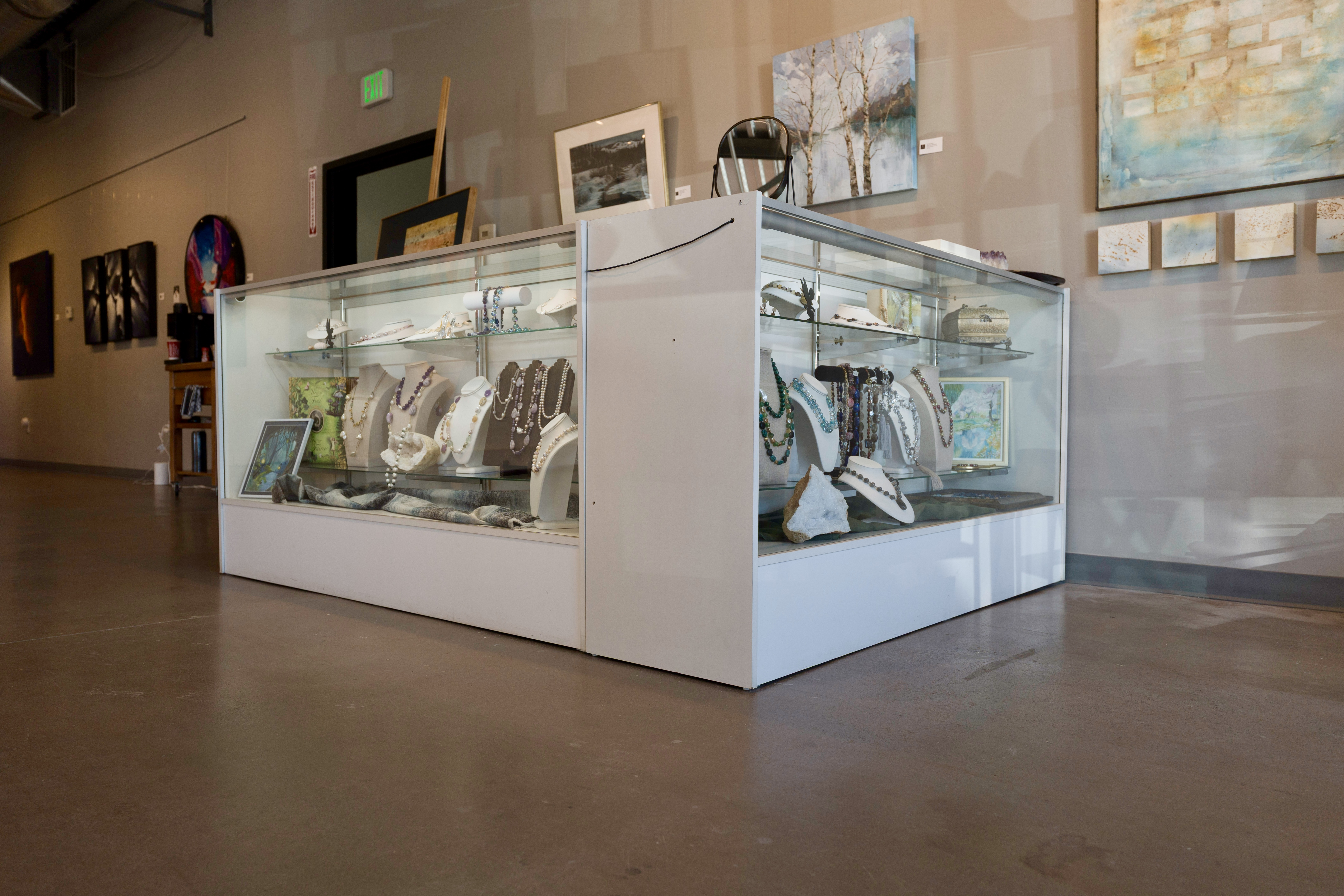 treasured gems jewelry display inside create gallery and frames in garden city idaho