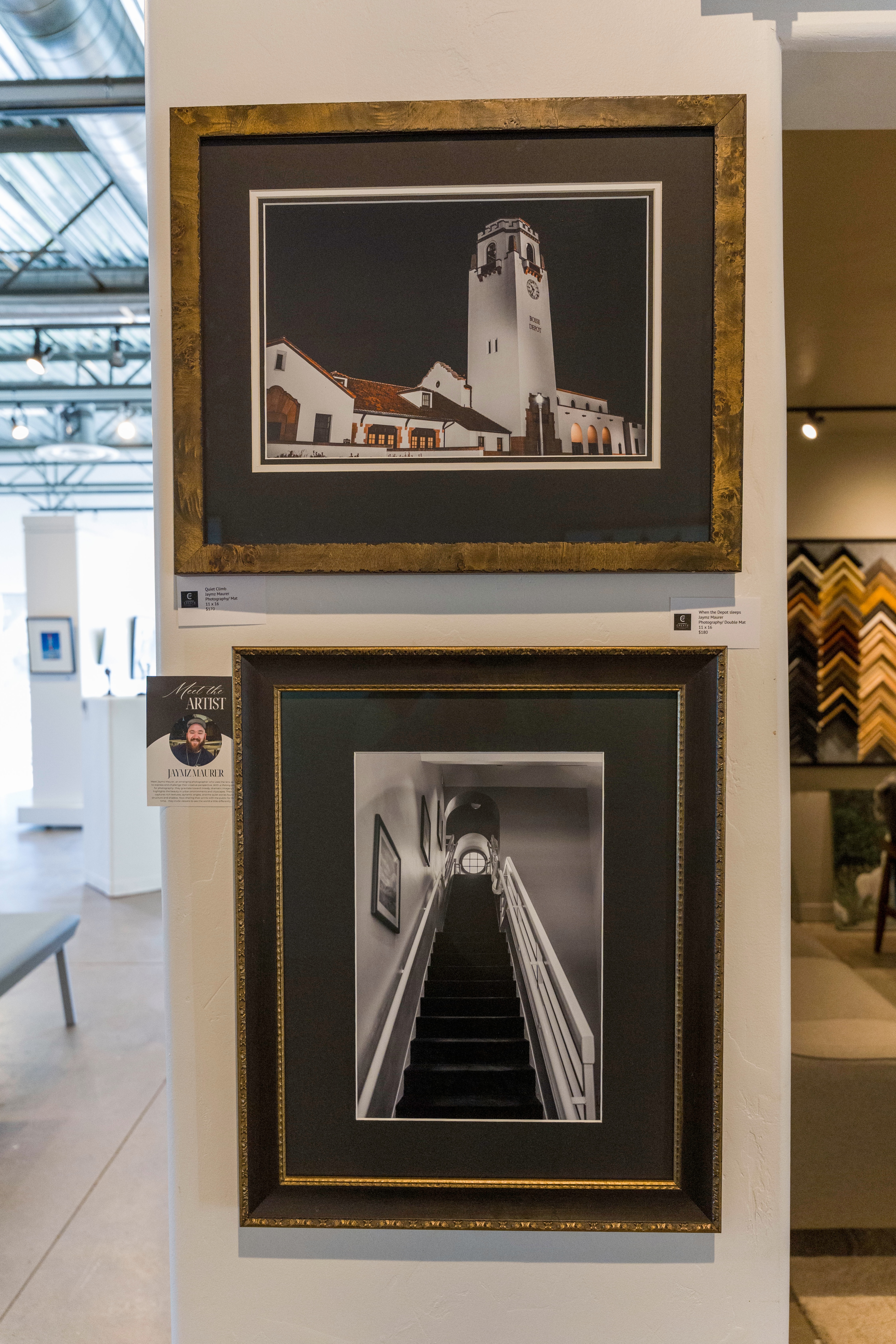 photography artwork displayed inside Create Gallery and Frames in Garden City Idaho near Boise