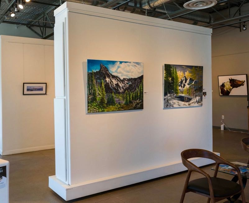 original artwork displayed inside Create Gallery and Frames in Garden City Idaho near Boise