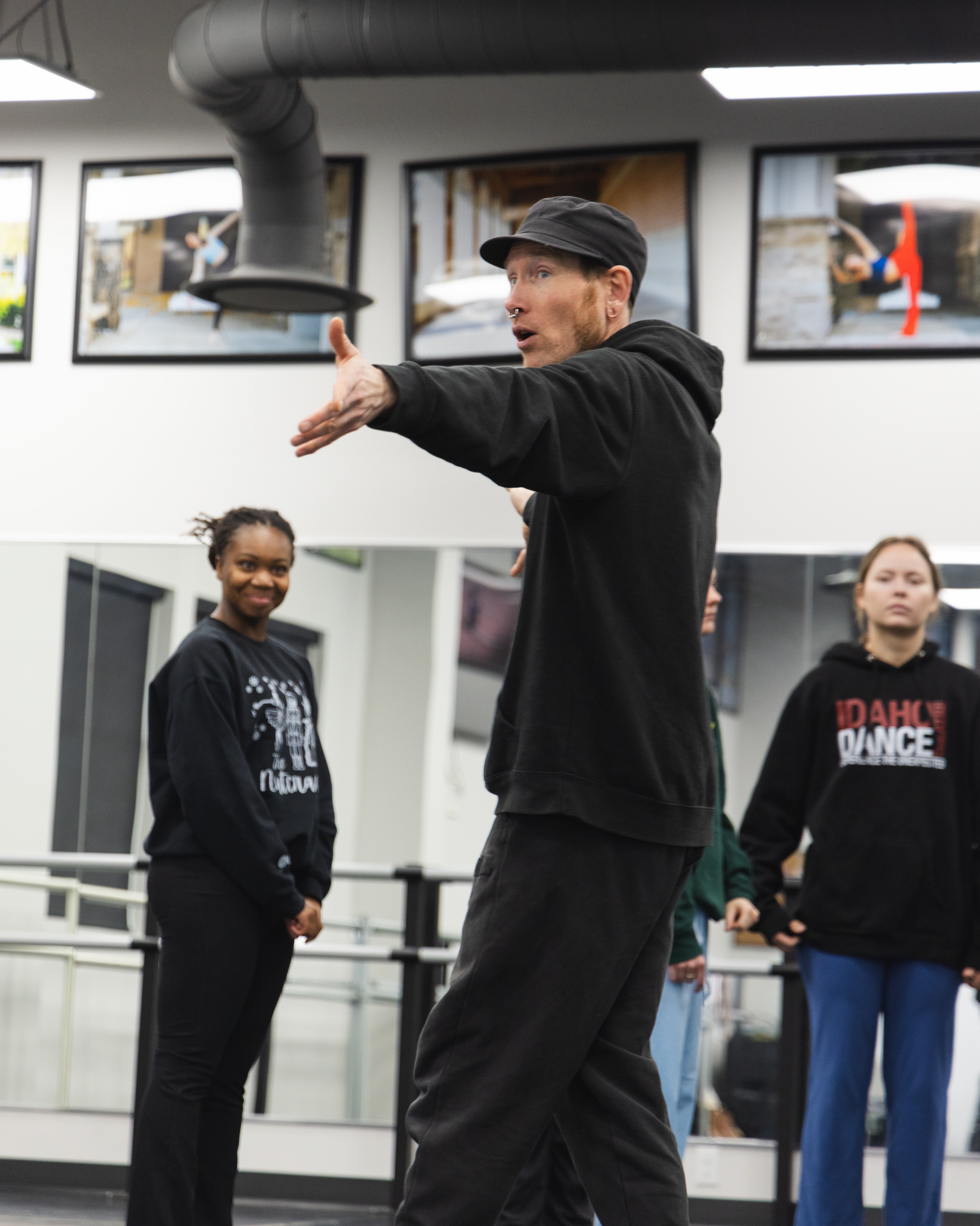 Performers participating in an inclusive dance performance.