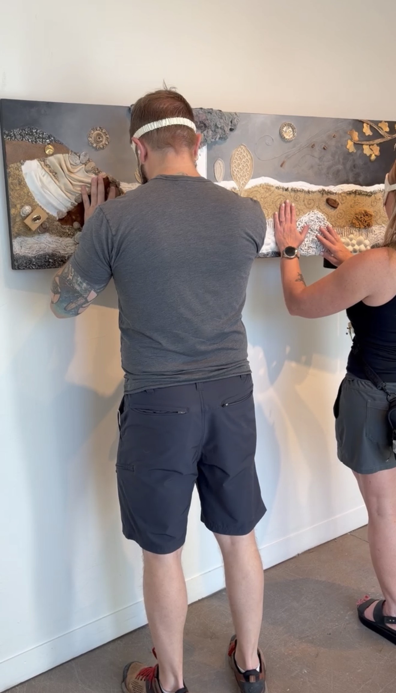 Interactive artwork designed to be experienced through touch and sound as part of the Touched by Art exhibition.