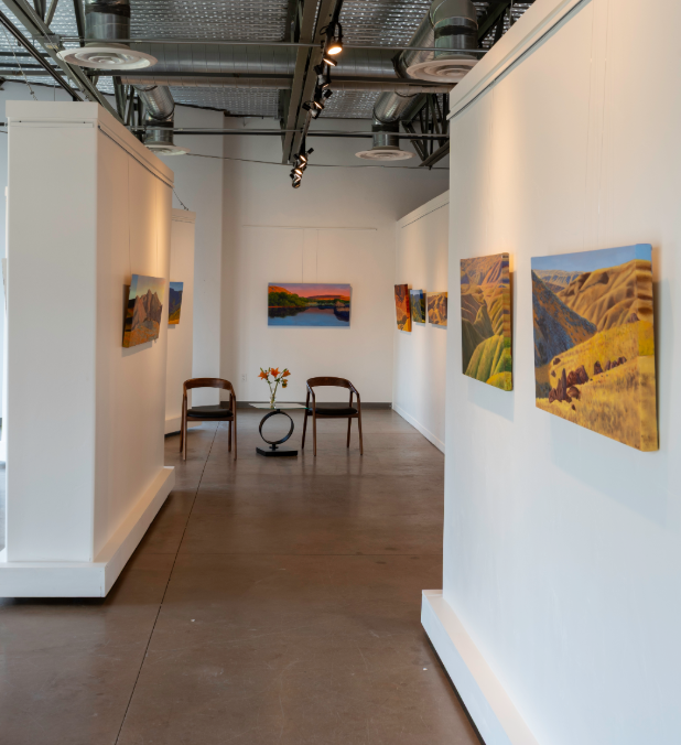 Original landscape paintings by Carl Rowe displayed at Create Gallery & Frames in Garden City, Idaho Original landscape paintings by Carl Rowe displayed at Create Gallery & Frames in Garden City, Idaho
