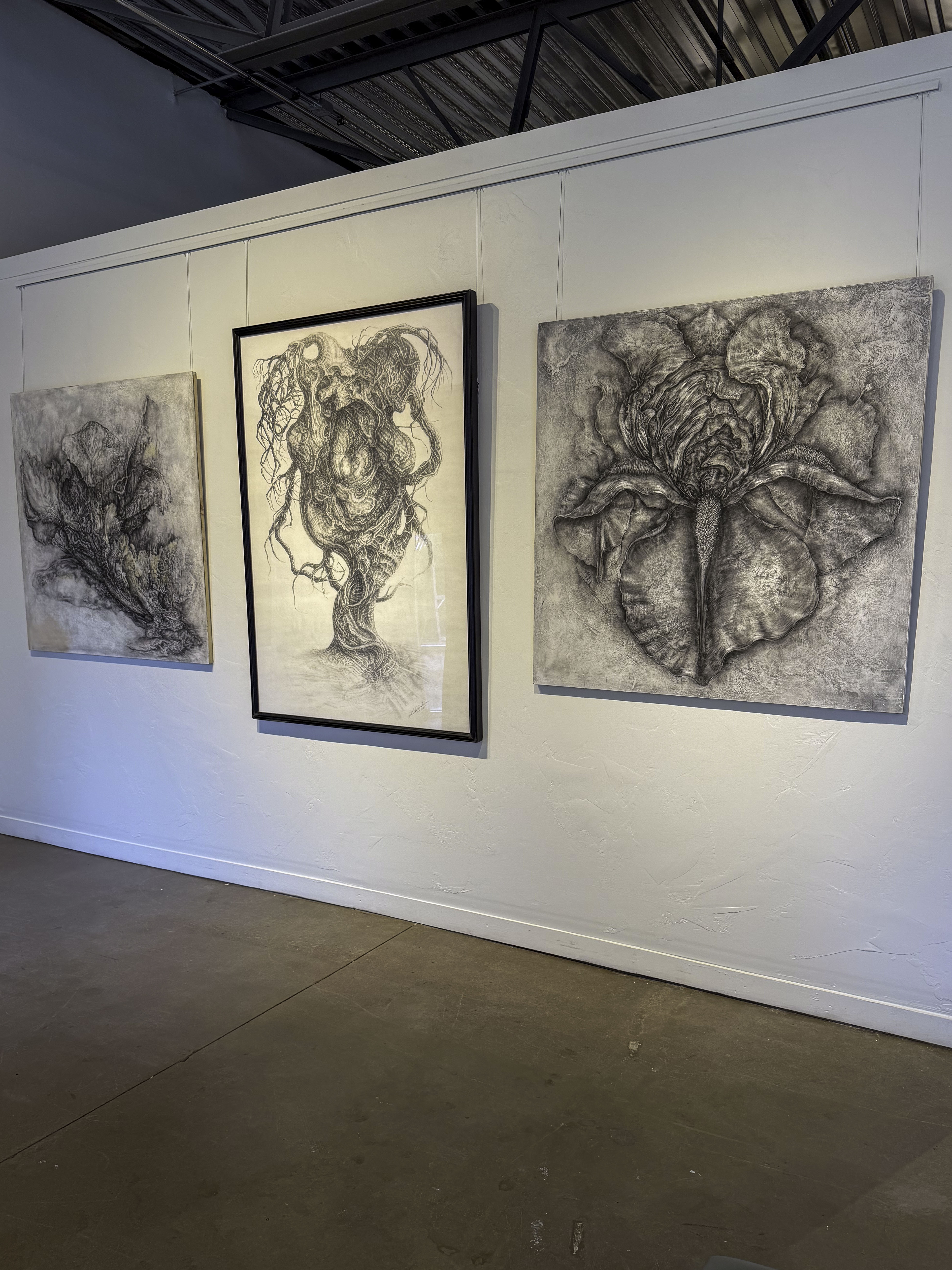 Artwork from the Nature’s Dialogue exhibition on display at Create Gallery & Frames. Artwork from the Nature’s Dialogue exhibition on display at Create Gallery & Frames.
