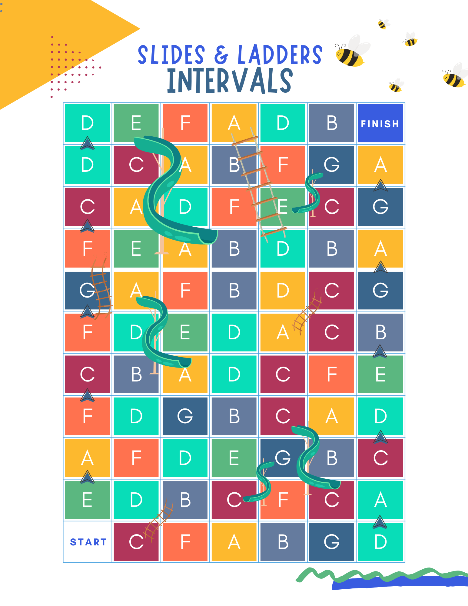 Interval Slides and Ladders