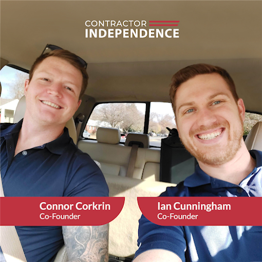 Ian Cunningham and Connor Corkrin, co-founders of Contractor Independence