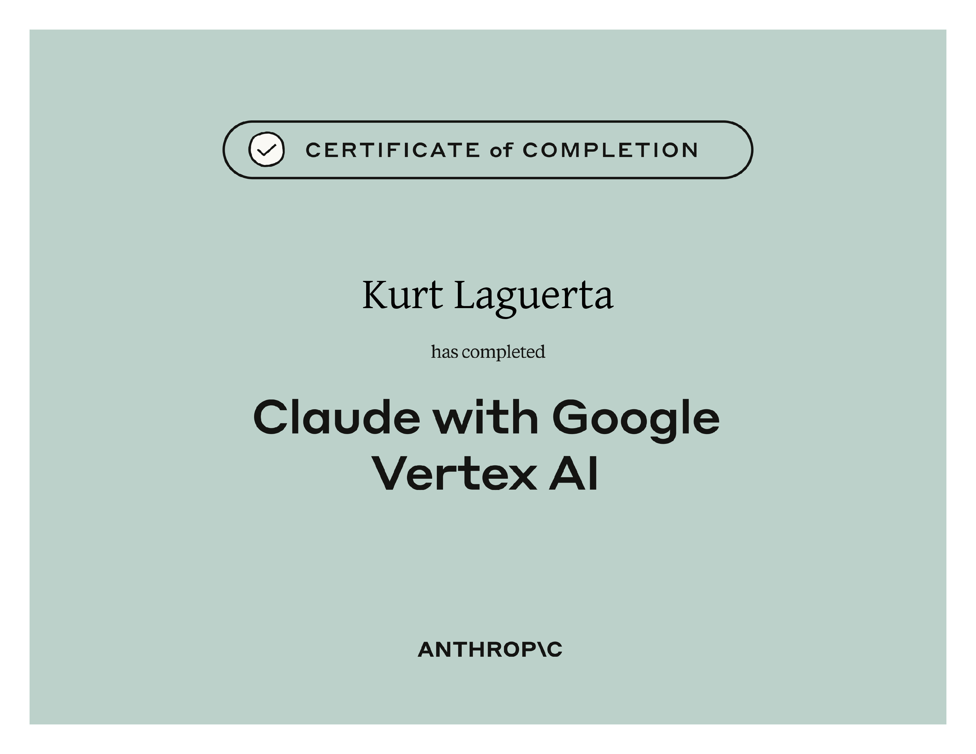 Claude on Google Cloud — Certified