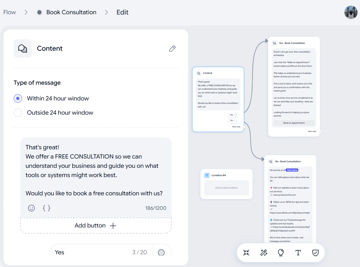 Messenger Appointment Booking — Chat-to-Calendar Automation