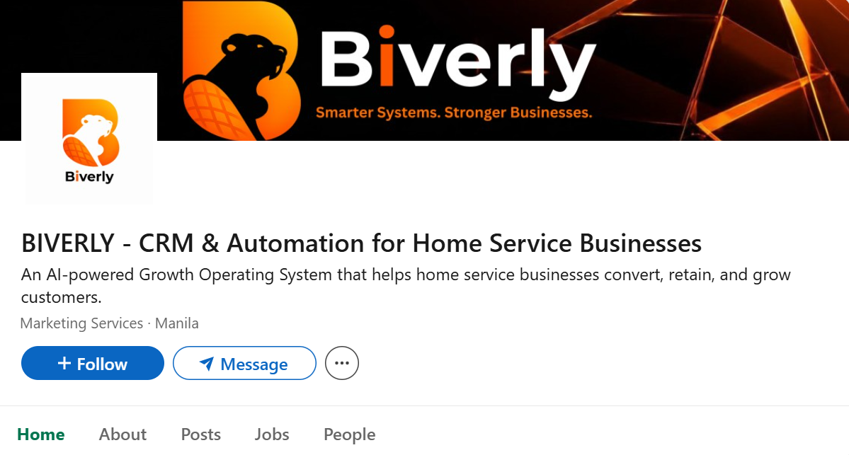 Biverly — LinkedIn Profile Optimization (CRM for Home/Field Services)