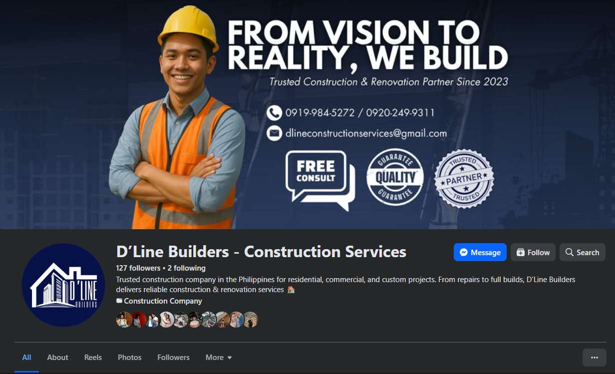 Construction Company — Facebook Page Optimization & SMM