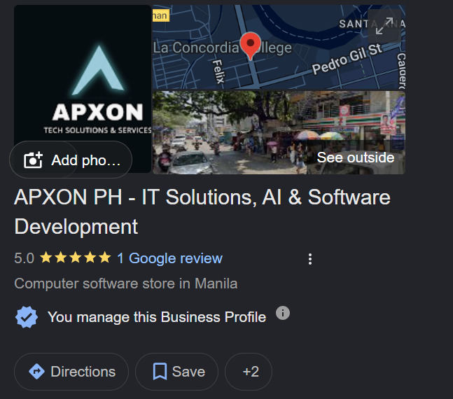 APXON PH — Google Business Profile Optimization
