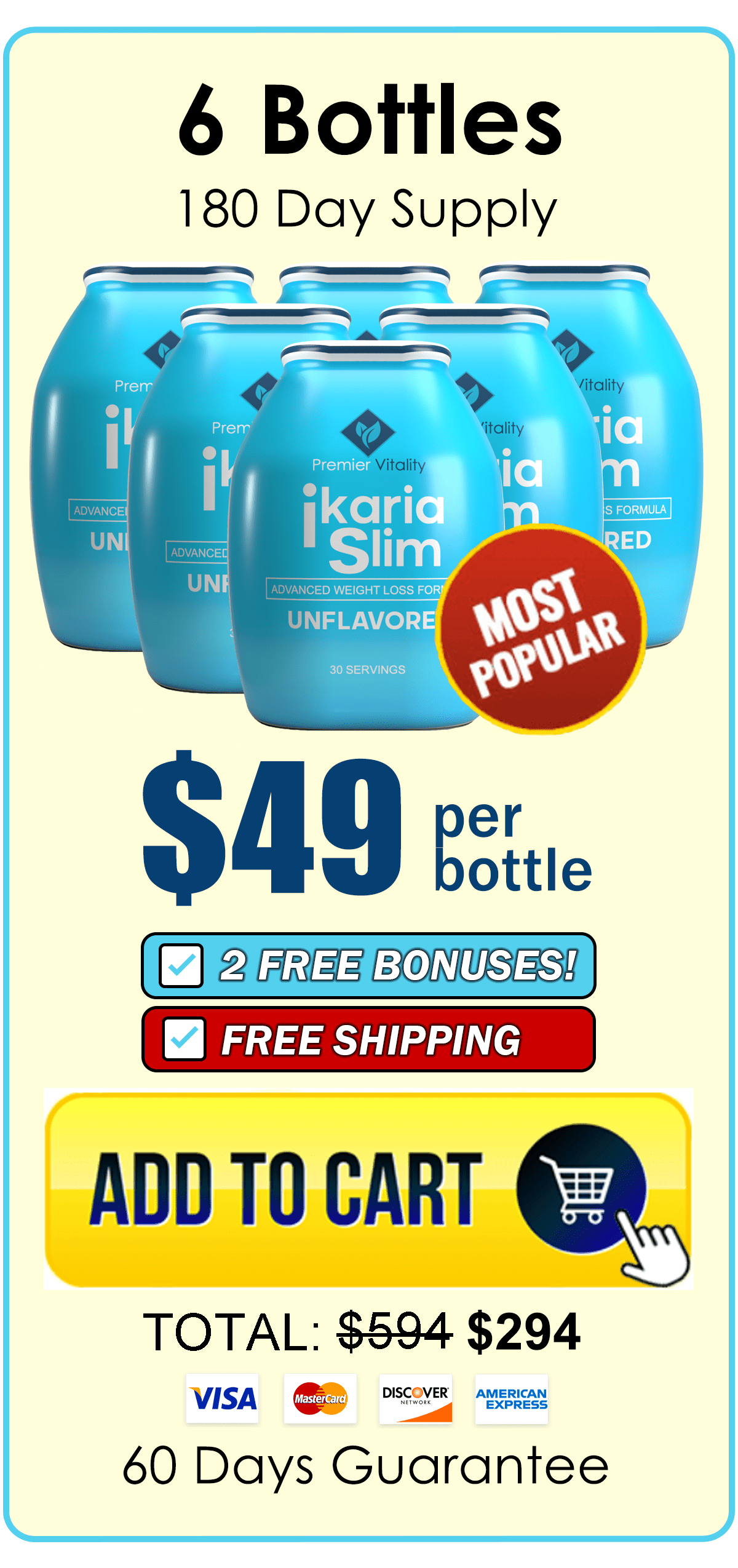 Ikaria Slim Buy 6 Bottle