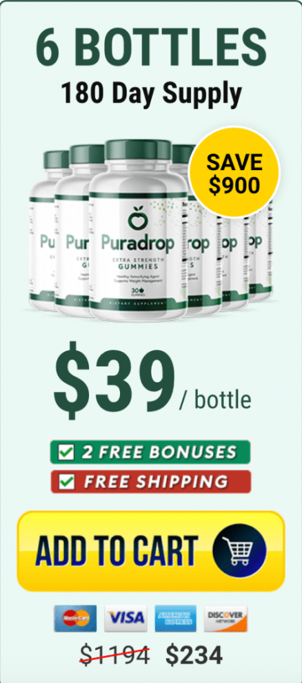 Buy Puradrop 6 Bottle