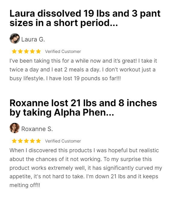Real Alpha Phen Reviews