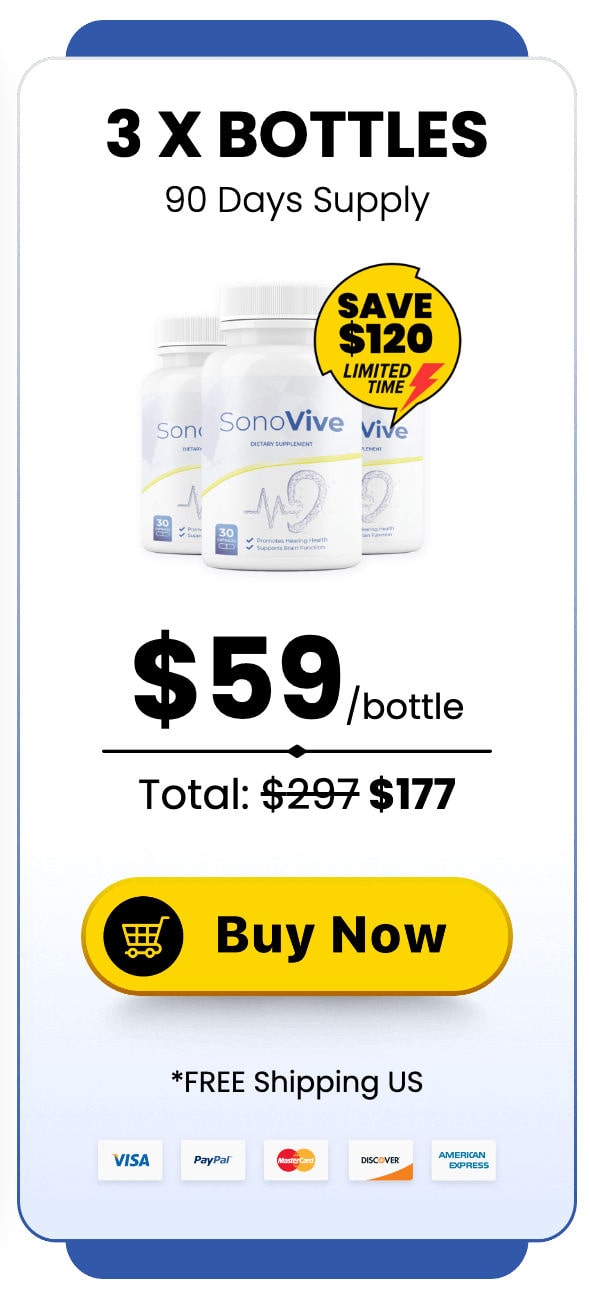 SonoVive Buy 3 bottle