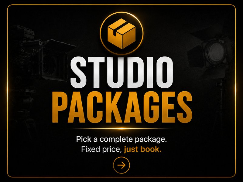 Studio Packages — pick a complete package