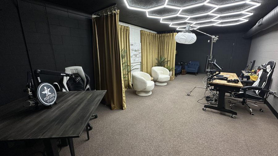 The Forge — primary studio space at Podforge Studios