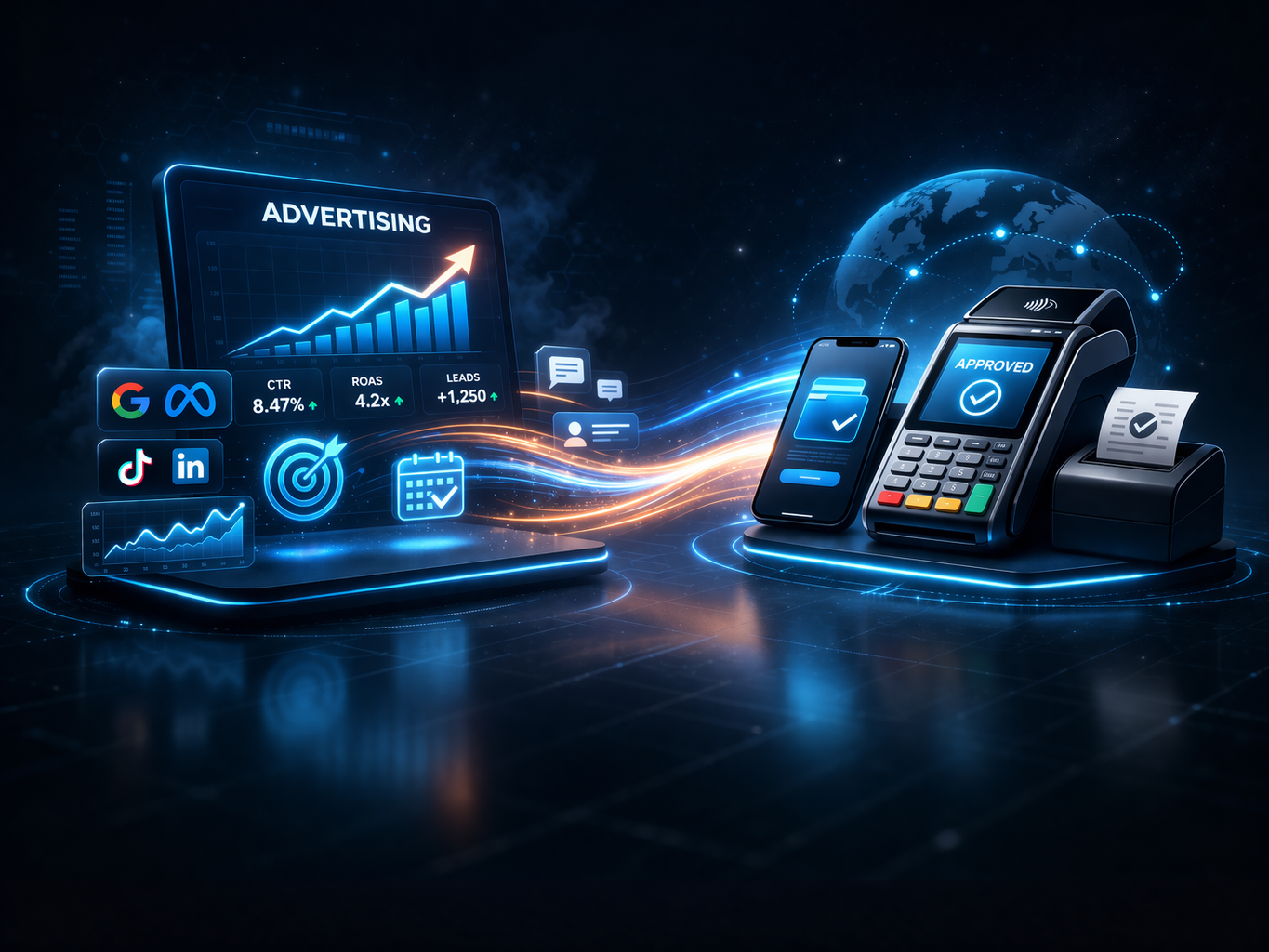 Payment devices and growth dashboard