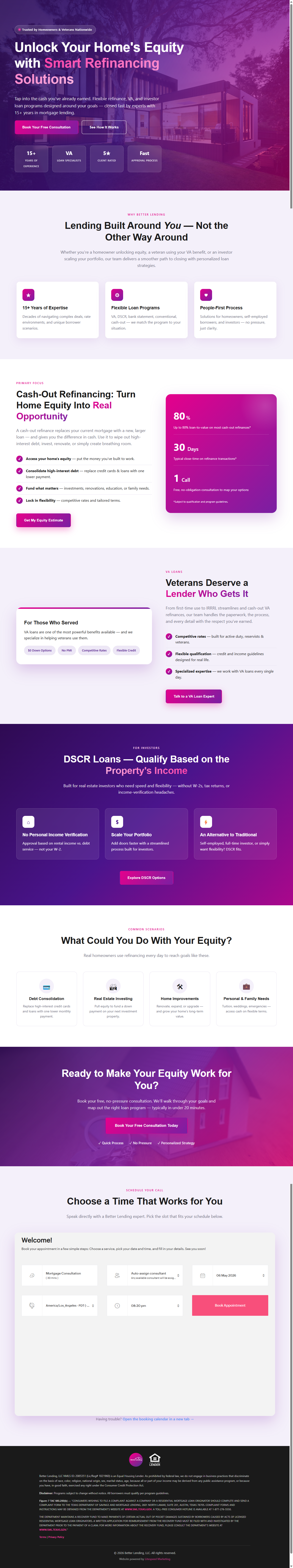 Lending Lead Page