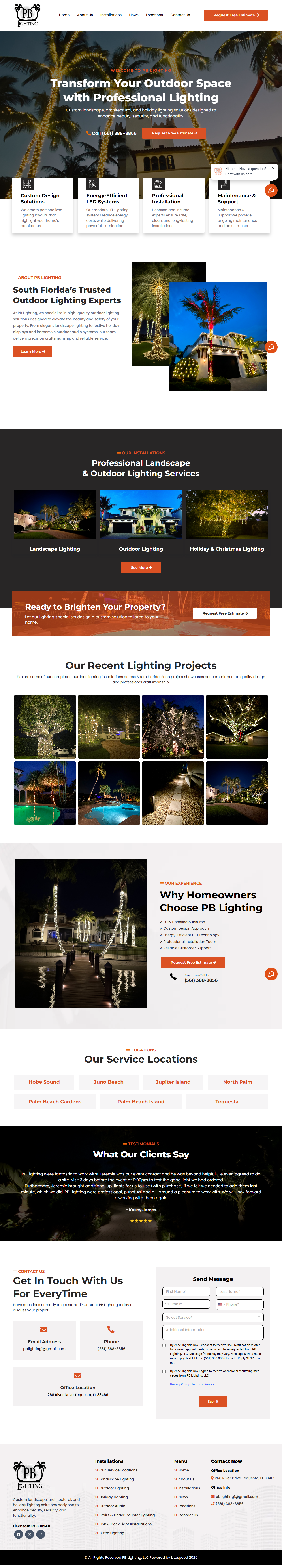 Home Services Lead Page