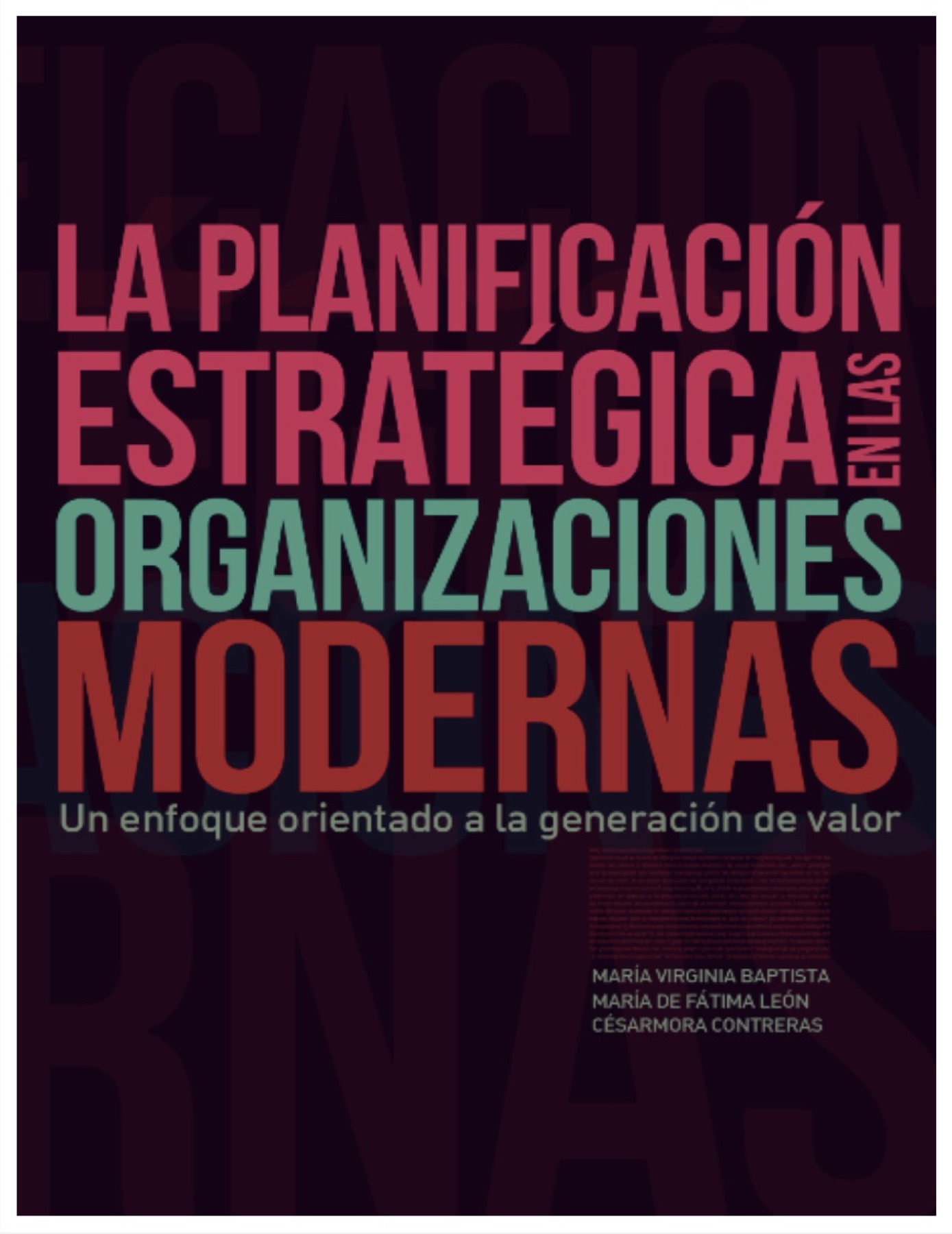 Portada del libro La planificación estratégica en las organizaciones modernas