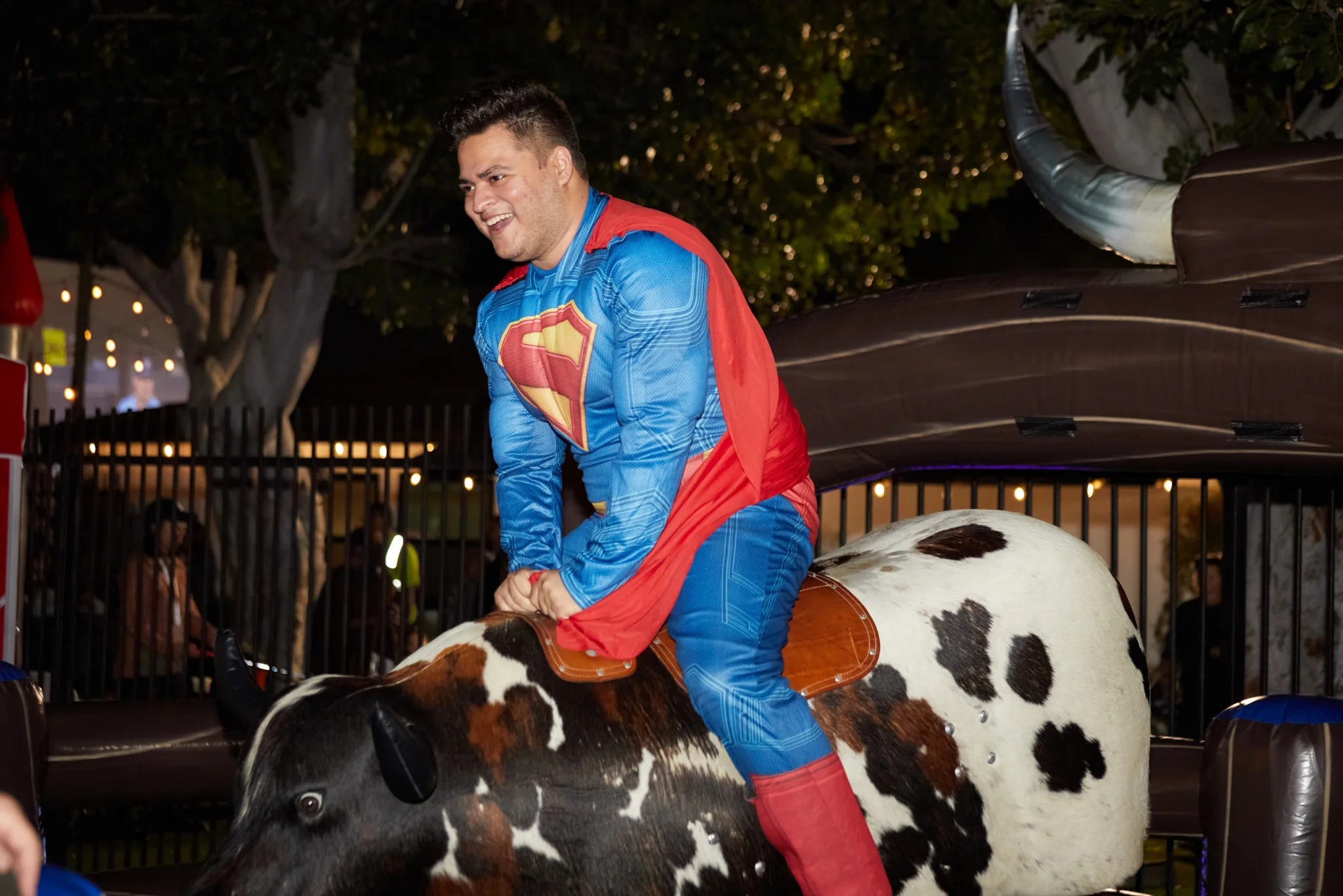 Mechanical bull at Shine Fest