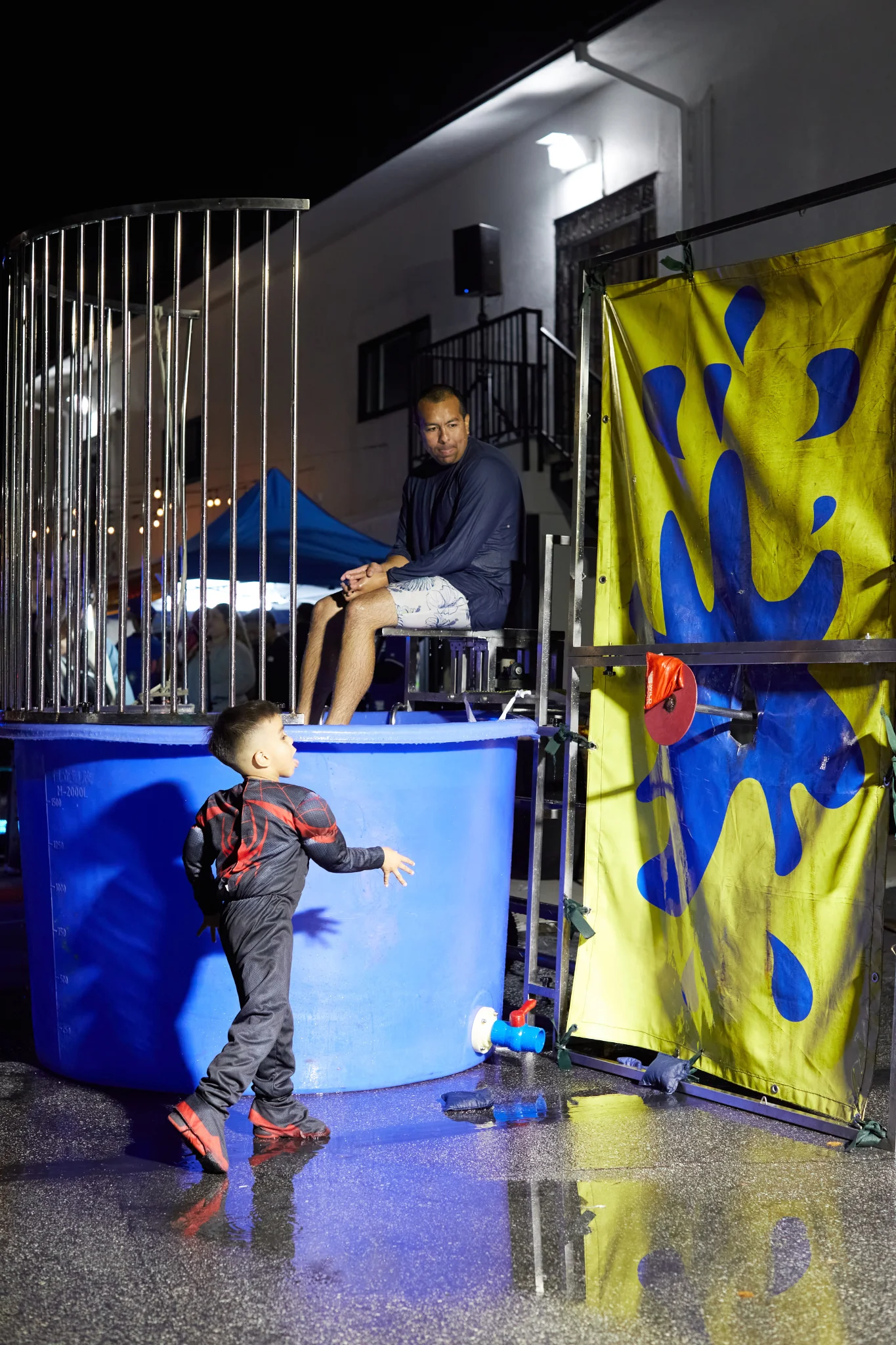 Dunk cage at Shine Fest