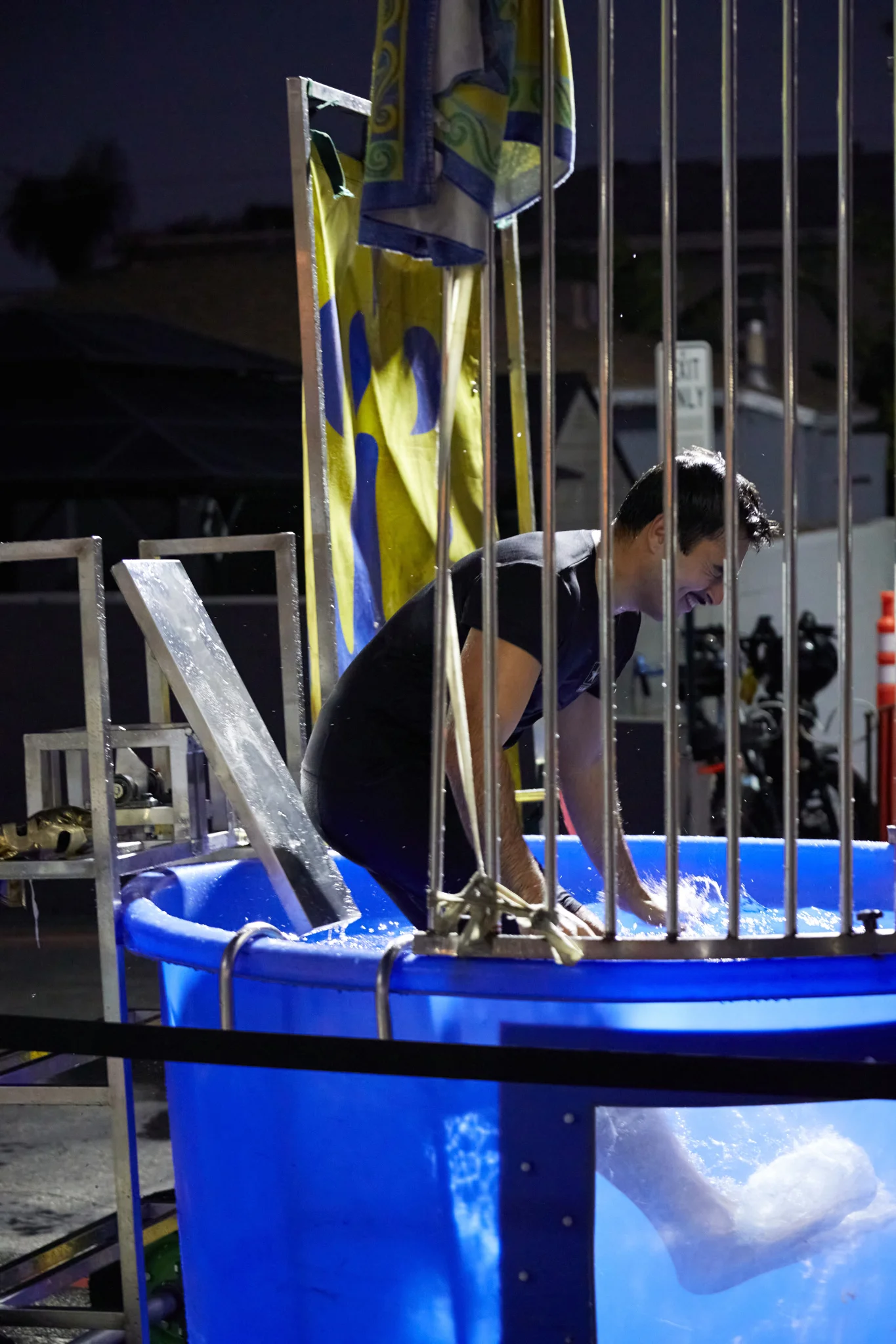 Dunk cage fun at Shine Fest