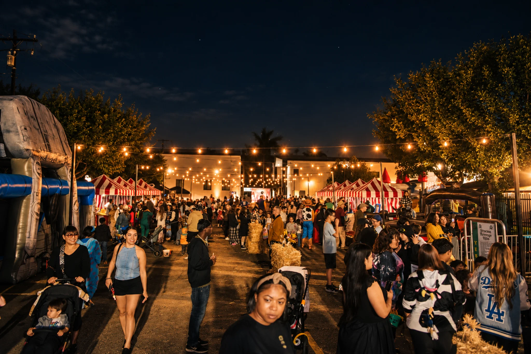 Shine Fest crowd and carnival activities