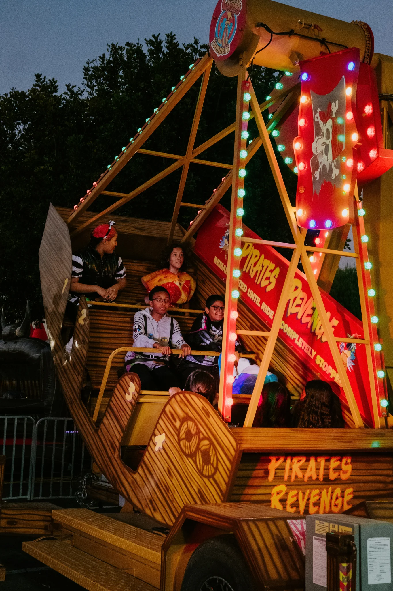 Carnival ride at Shine Fest