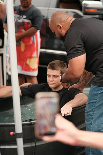 Water baptism celebration