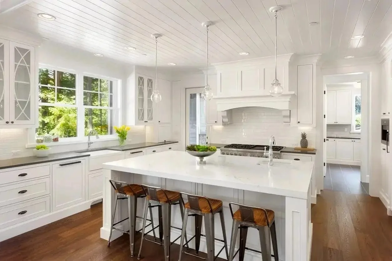 Kitchen appliance and cabinet detail by DC3 Development
