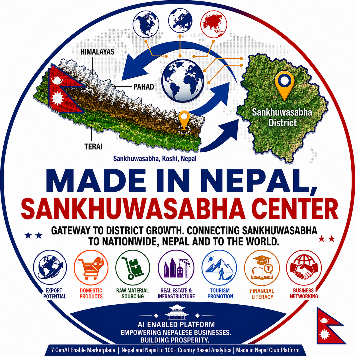 Made in Nepal, Sankhuwasabha Center Logo