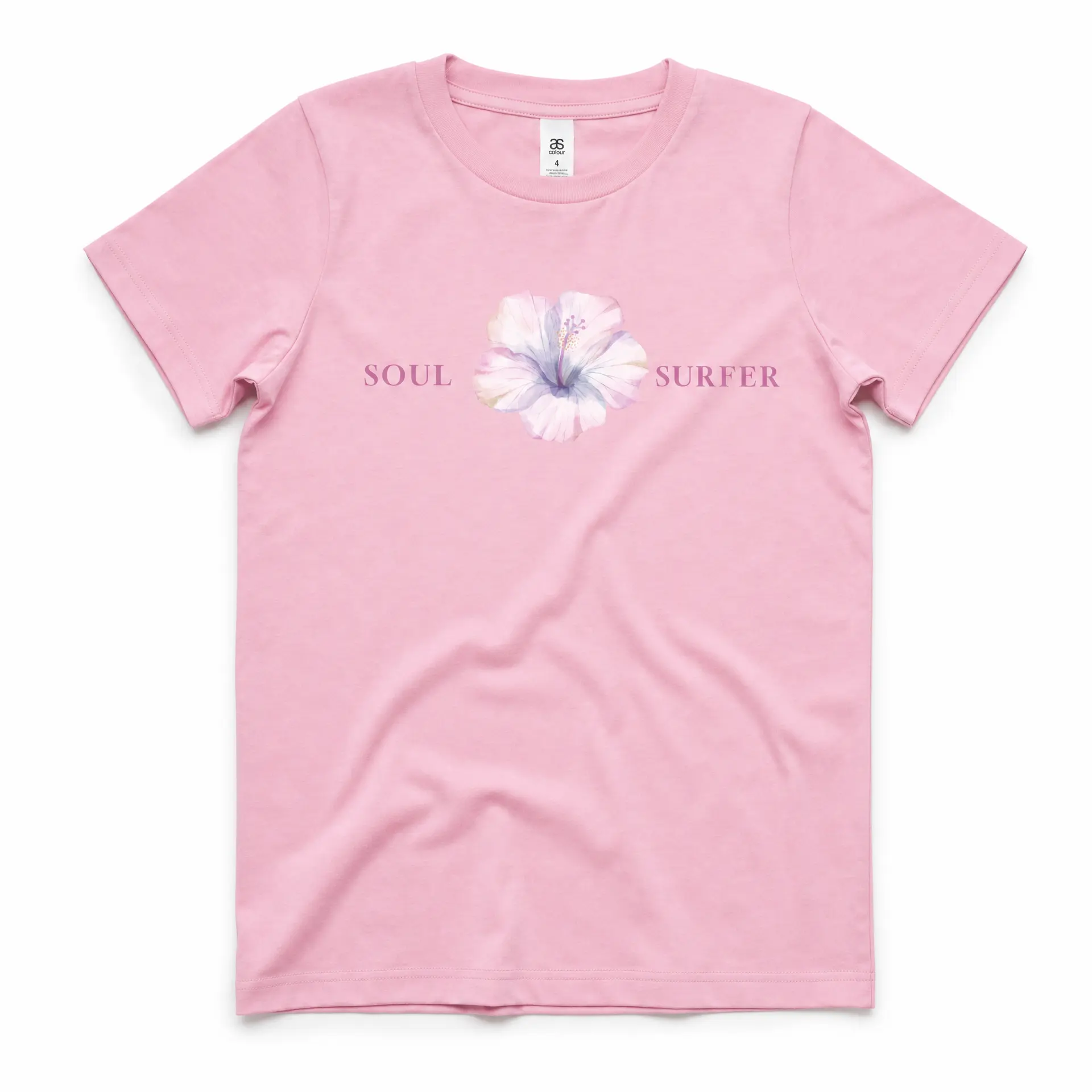 Kids Universal Tee — Soul Surfer (Charity Pink)