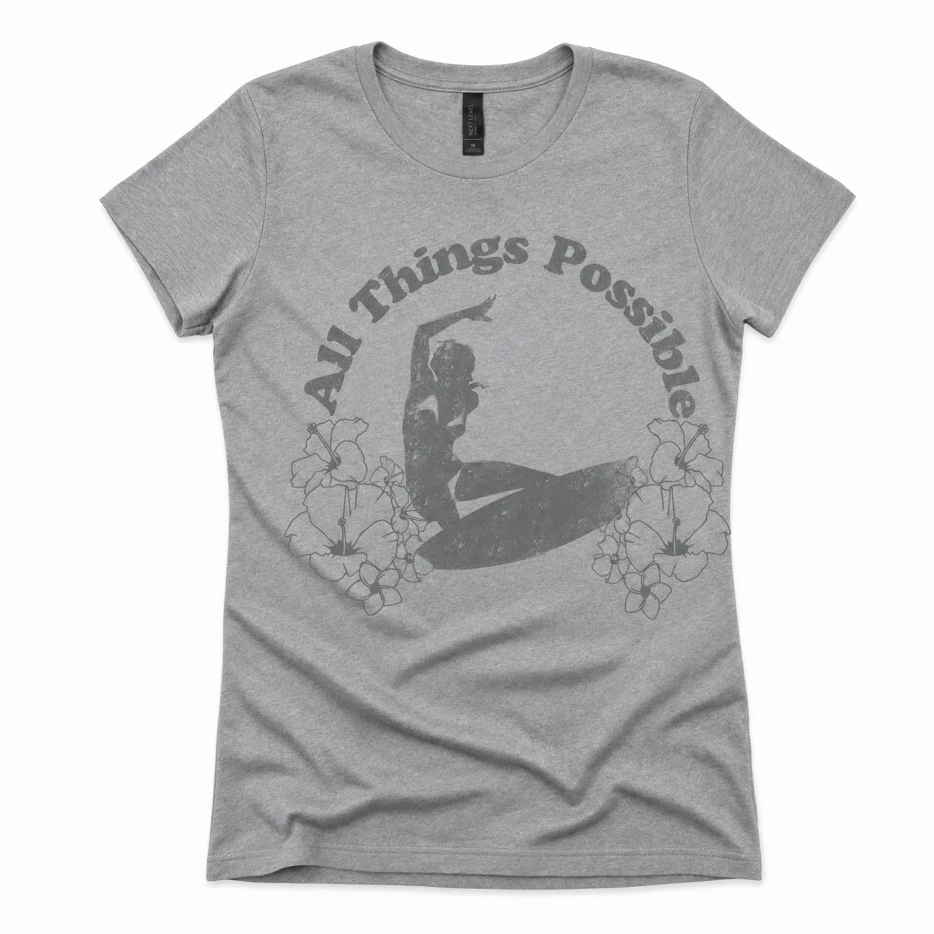 Womens Universal Tee — All Things Possible (Heather Grey)