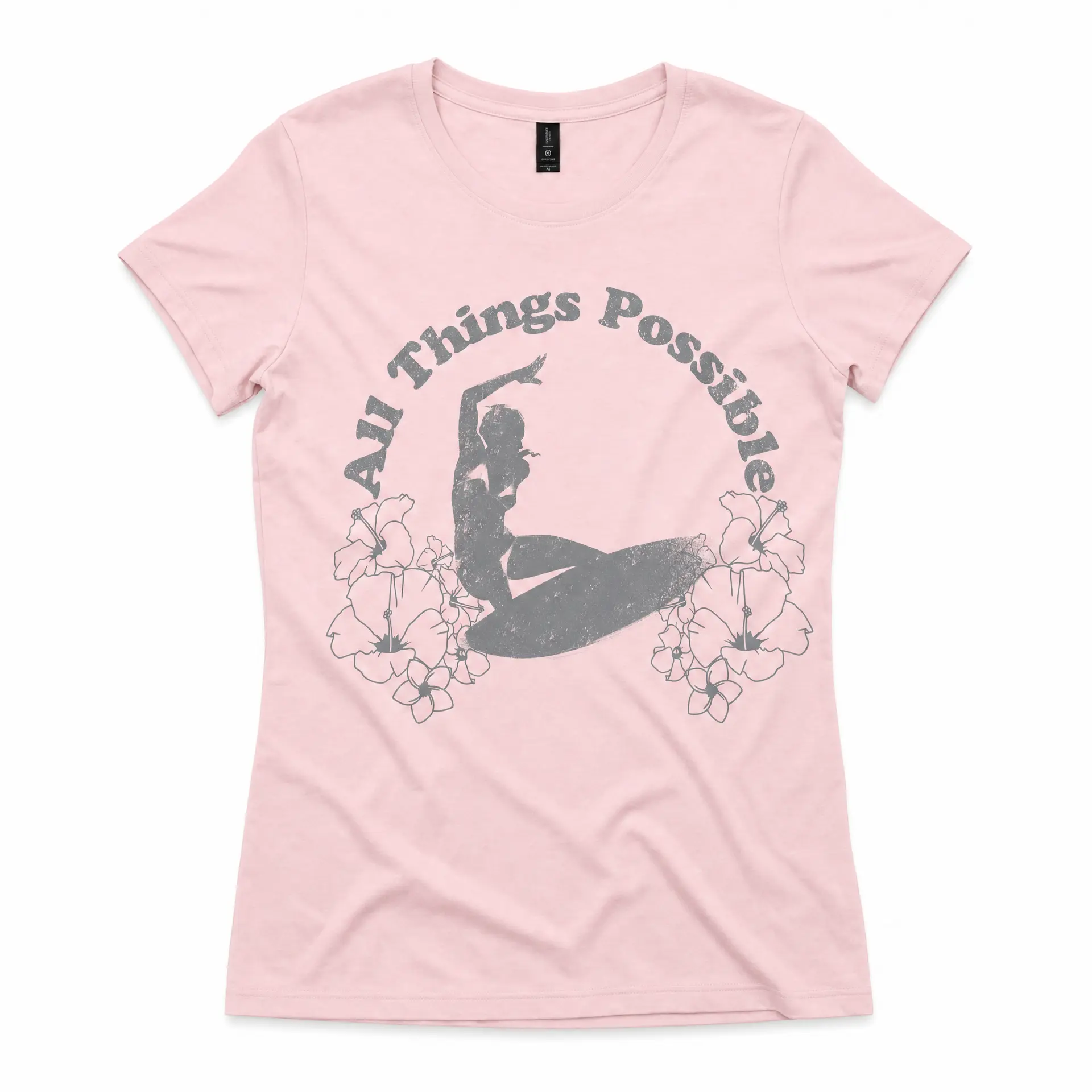 Womens Universal Tee — All Things Possible (Pink)