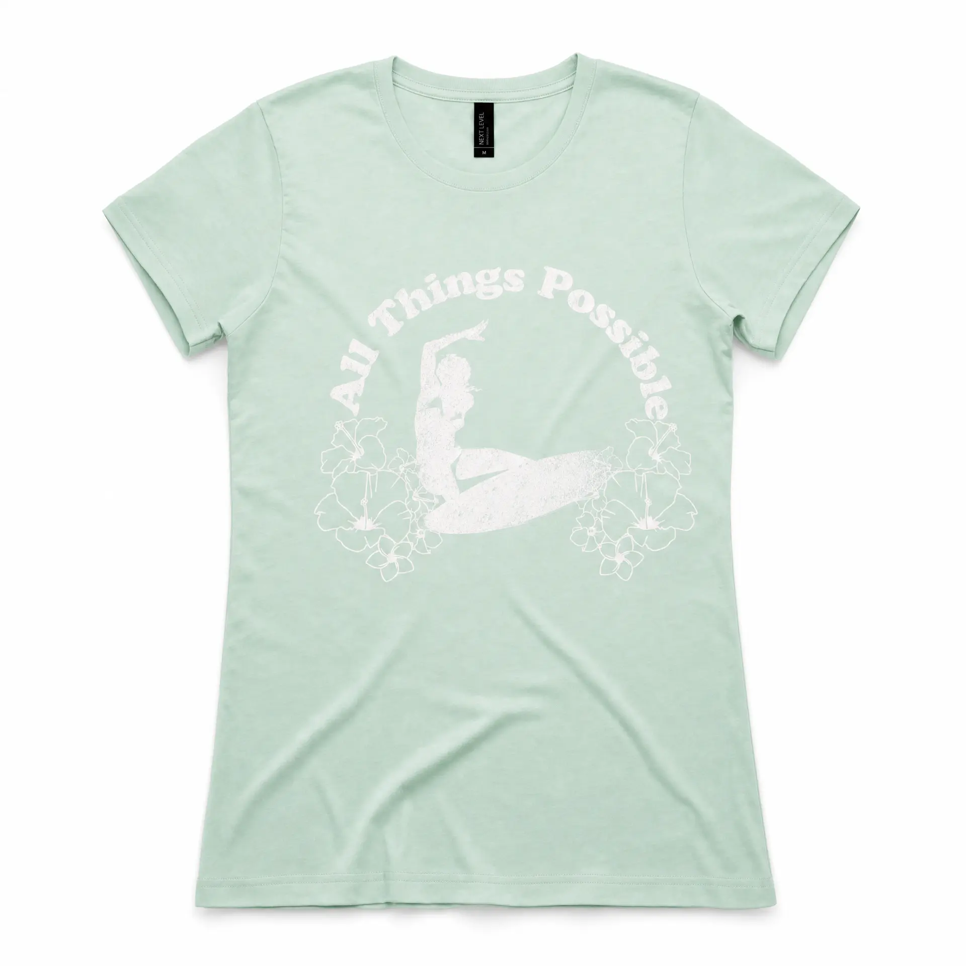Womens Universal Tee — All Things Possible (Sea Foam)