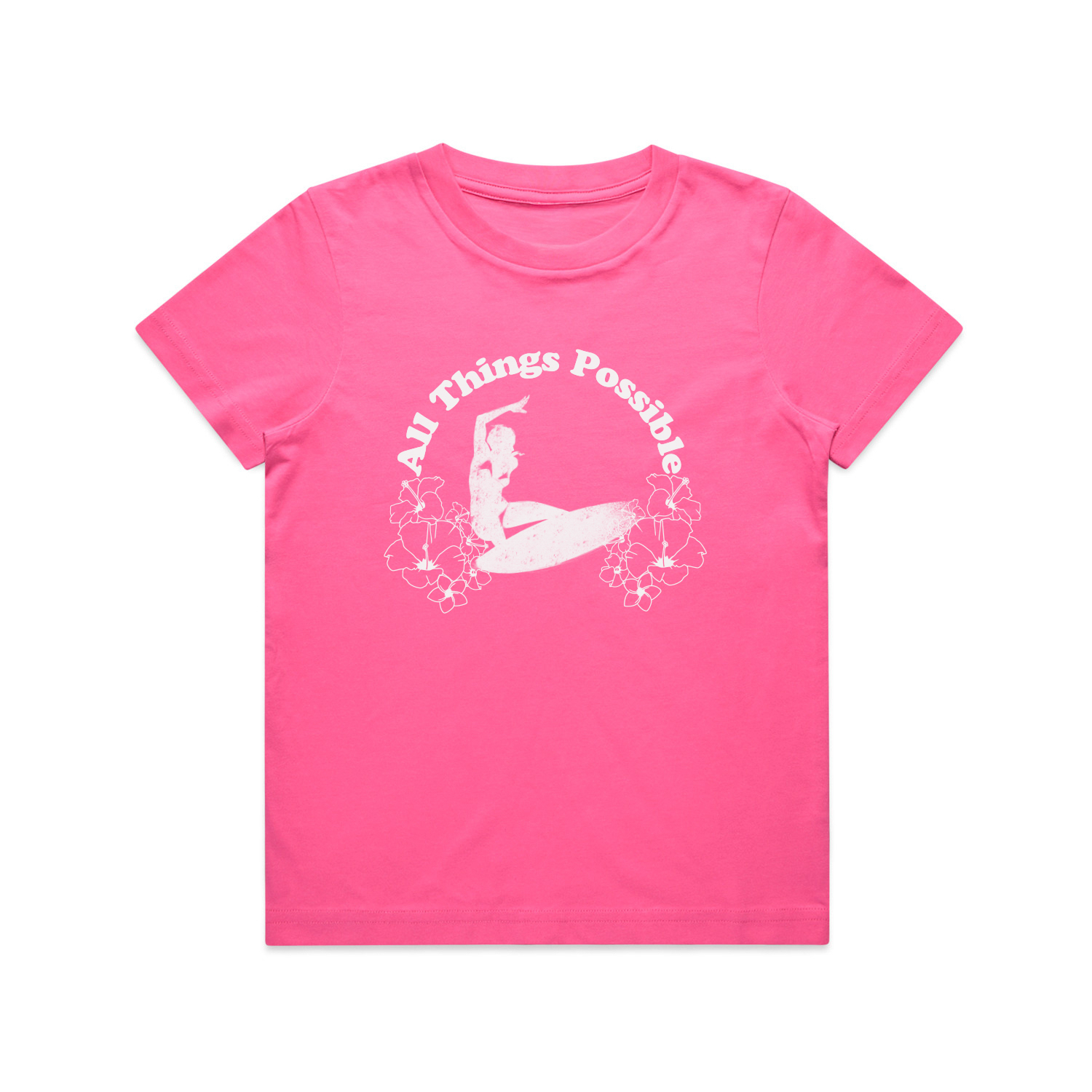 Kids Universal Tee — All Things Possible (Charity Pink)