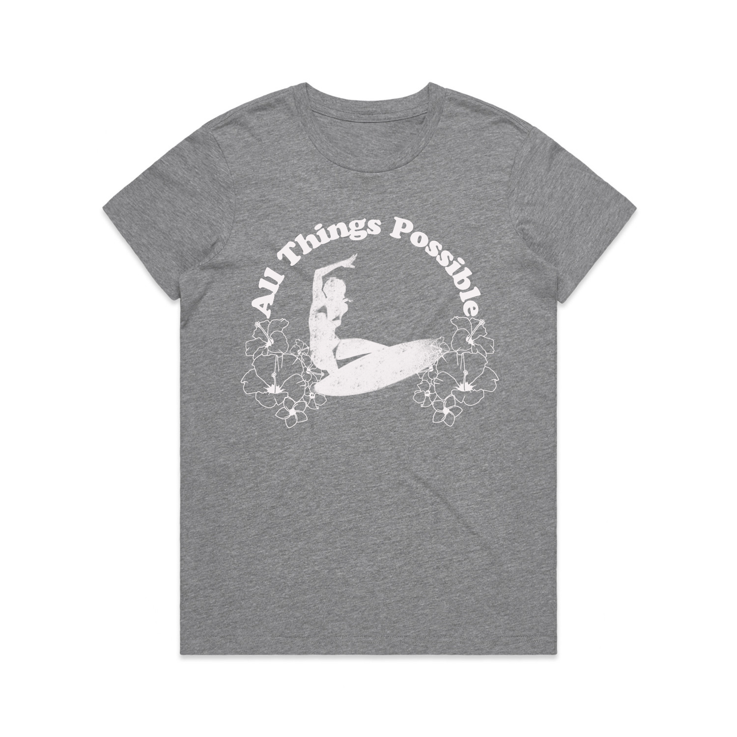Womens Universal Tee — All Things Possible (Heather Grey)